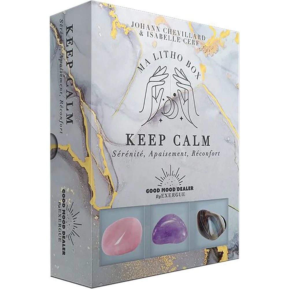 Ma Litho Box Keep Calm – Coffret Lithothérapie Sérénité & Apaisement | Chevillard & Cerf