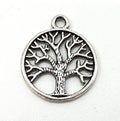 Charme Arbre de Vie Argent 2cm 50pcs