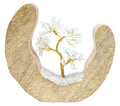 Arbre du Bonheur en Cristal de Roche 17cm – Socle Bois de Manguier Design