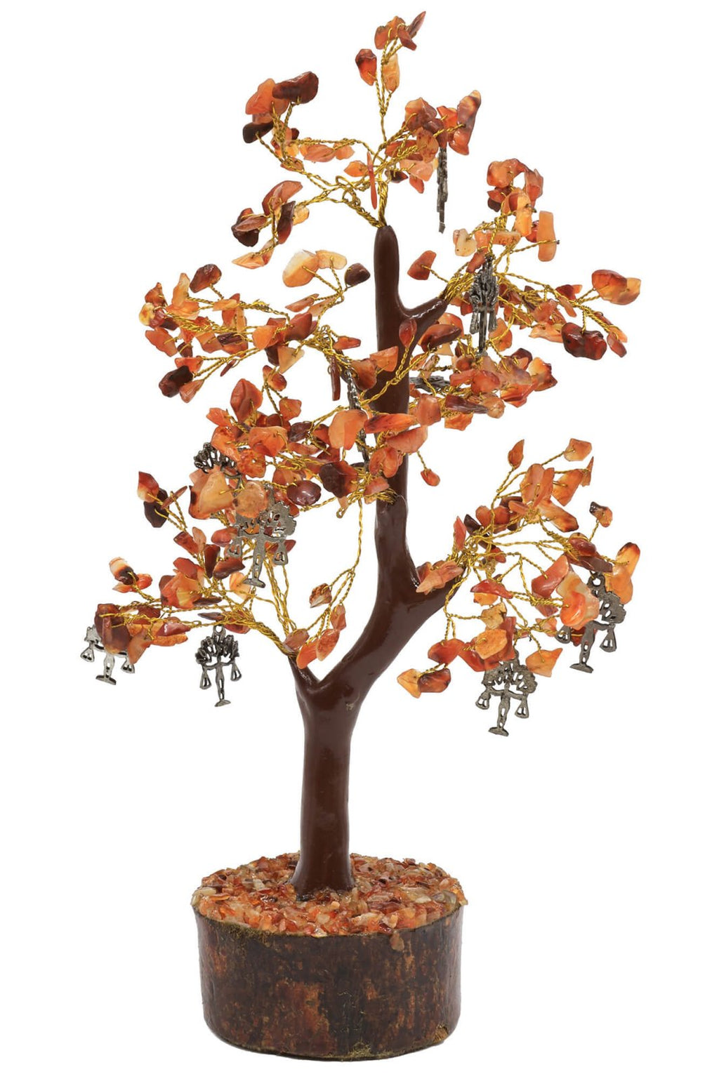 Arbre du Bonheur Cornaline & Balance 300 Pierres – Enthousiasme, Énergie & Équilibre