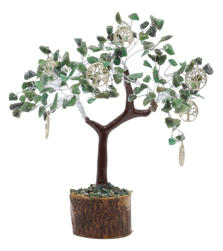 Arbre du Bonheur Jade Verte & Arbre de Vie 160 Pierres – Paix, Amour & Harmonie