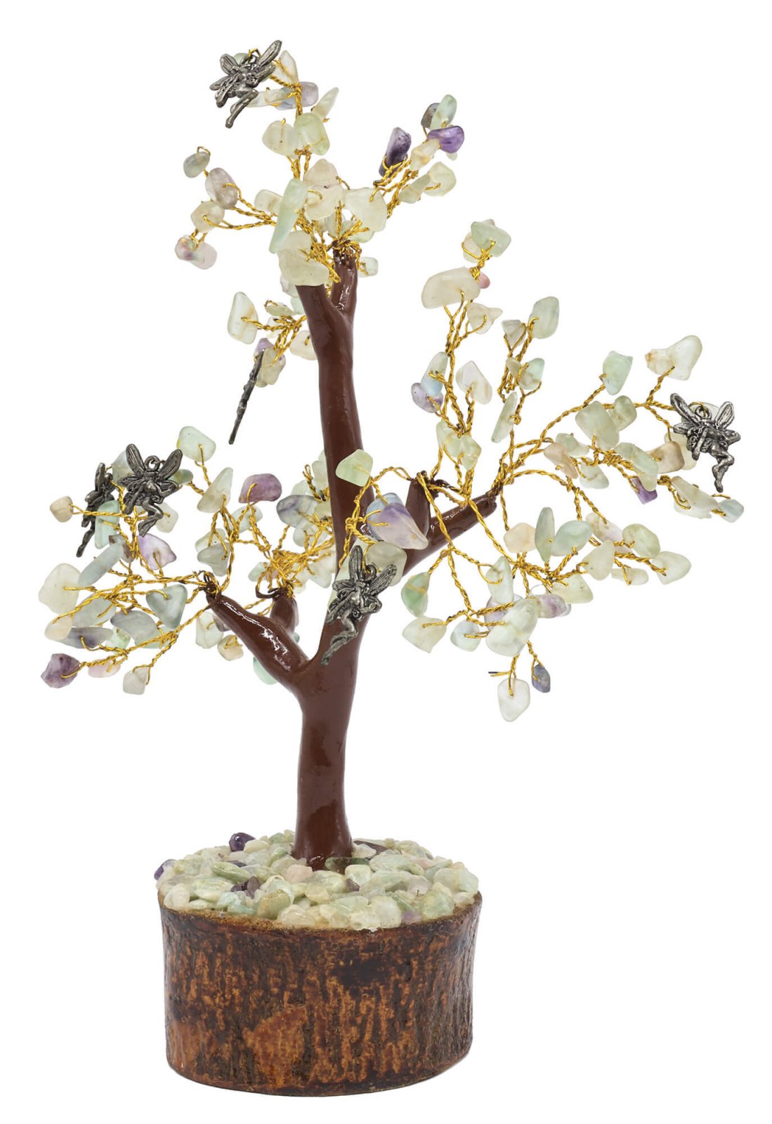 Arbre du Bonheur Fluorite & Fée 160 Pierres – Harmonie, Concentration & Créativité