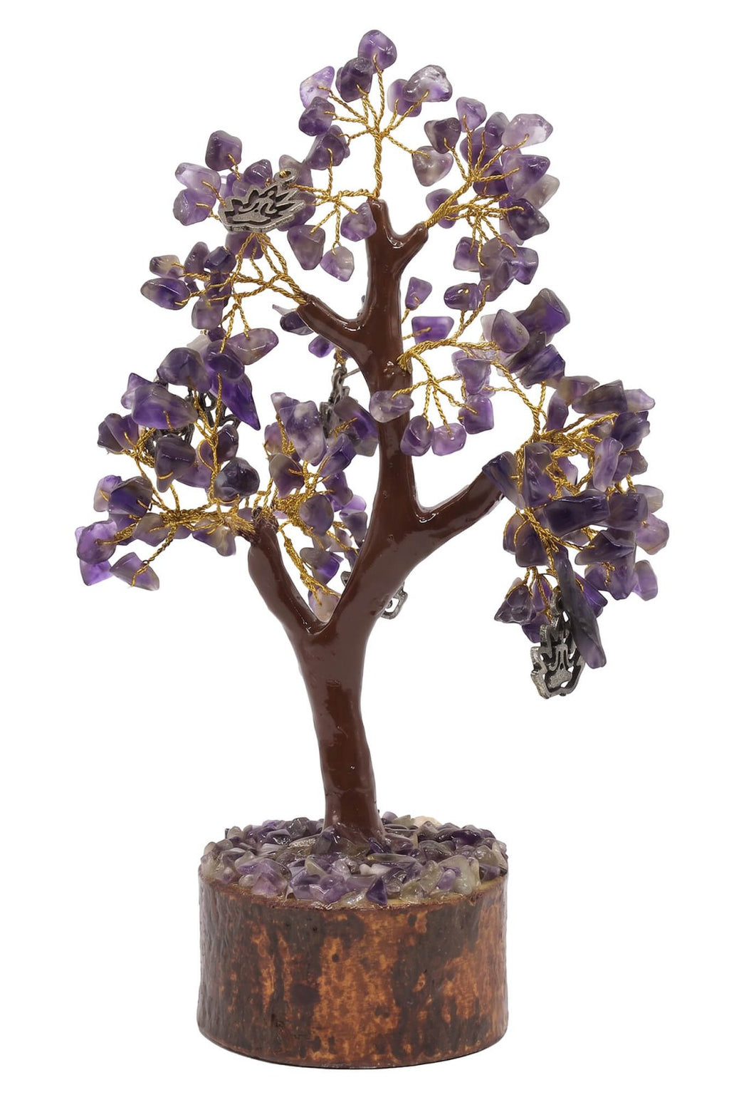 Arbre du Bonheur Améthyste & Lotus 160 Pierres – Détente, Sagesse & Spiritualité
