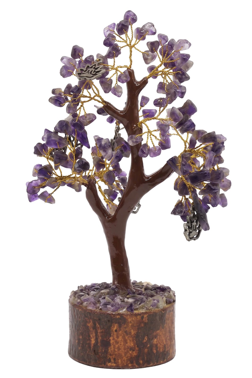 Arbre du Bonheur Améthyste & Lotus 160 Pierres – Détente, Sagesse & Spiritualité
