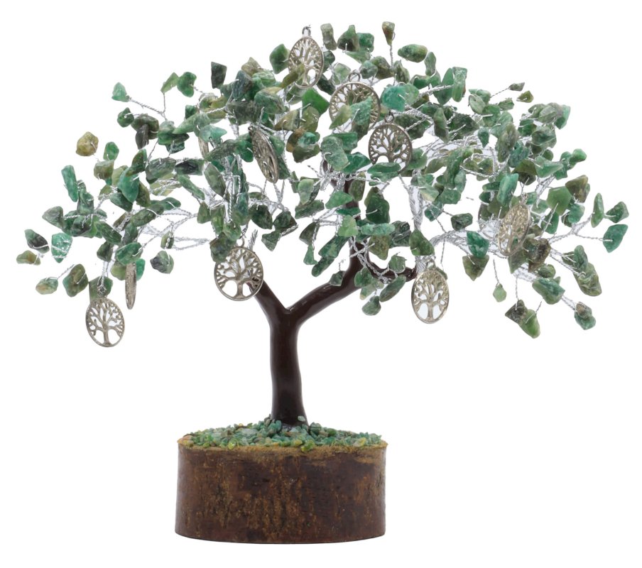 Arbre du Bonheur Jade Verte & Arbre de Vie 300 Pierres – Paix, Amour & Harmonie