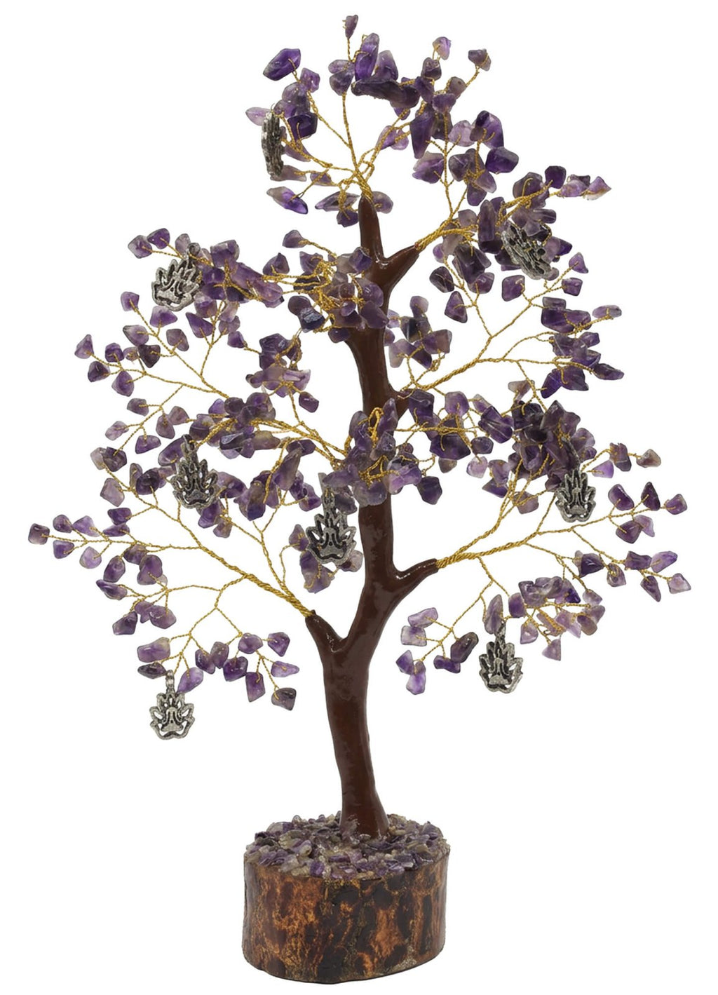 Arbre du Bonheur Améthyste & Lotus 300 Pierres – Détente, Sagesse & Spiritualité