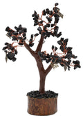Arbre du Bonheur Tourmaline Noire & Nœud Wiccan 160 Pierres – Protection, Ancrage & Renouveau