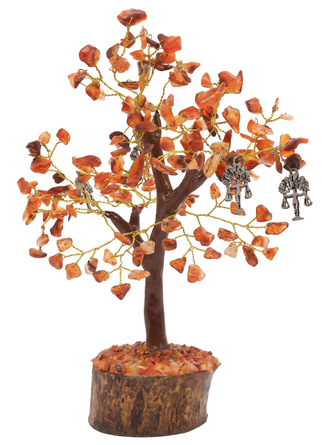Arbre du Bonheur Cornaline & Balance 160 Pierres – Enthousiasme, Énergie & Équilibre