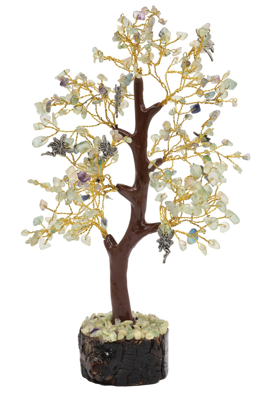Arbre du Bonheur Fluorite & Fée 300 Pierres – Harmonie, Concentration & Créativité