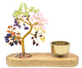 Arbre du Bonheur 7 Chakras + Bougeoir 17cm – Équilibre Total & Harmonie Naturelle