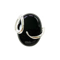 Bague Onyx "Océane" en Argent 925 – Cabochon Ovale | Pierre Naturelle