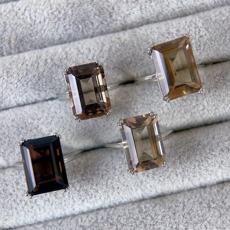 * Bague Cuivre Style Fiançailles avec Incrustation en Pierre Naturelle Style Simple et Elégant Réglable - Une seule pièce