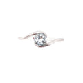 Bague Aigue-Marine Doriane – Argent 925 Cabochon Rond Facetté | Lithothérapie