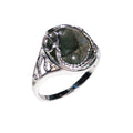 Bague Labradorite Capucine – Argent 925 Cabochon Ovale | Pierre Arc-en-Ciel