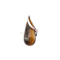 Bague Œil de Tigre "Colombe" en Argent 925 – Cabochon Goutte | Pierre Naturelle