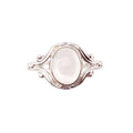 Bague Quartz Rose "Honorine" en Argent 925 | Cabochon Ovale – Pierre de l'Amour et de la Sérénité