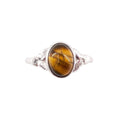 Bague Œil de Tigre "Marianne" – Cabochon Ovale | Argent 925 | Alchimie Concept France