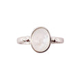Bague Pierre de Lune "Camille" en Argent 925 – Cabochon Ovale