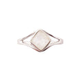 Bague Pierre de Lune "Elisabeth" en Argent 925 – Cabochon Carré