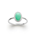 Bague Aventurine "Alexandra" en Argent 925 – Cabochon Ovale | Pierre Naturelle