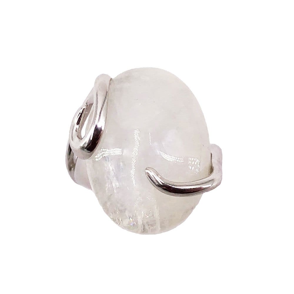 Bague Pierre de Lune "Océane" en Argent 925 – Cabochon Ovale