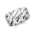 Bague Acier Inoxydable 316 Maille Gourmette | 7 mm