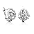 Boucles d'Oreilles Princesse – Argent 925 & Zirconium | Royauté, Luxe & Élégance Exclusive