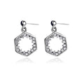 Boucles d'Oreilles Céline – Argent 925 Pur & Zirconium | Luxe, Sophistication & Élégance Intemporelle