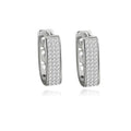 Créoles Elya | Argent 925 Poinçon Certifié | Zirconium | Boucles d'Oreilles Élégance Intemporelle