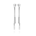Boucles d'Oreilles Victoire Pendantes | Argent 925 Poinçon Certifié | Perle & Zirconium | Sophistication & Éclat