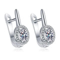 Boucles d'Oreilles Lisa – Argent 925 & Zirconium | Simplicité Sophistiquée & Élégance Intemporelle