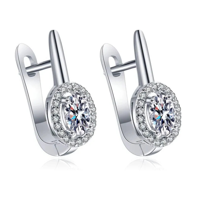 Boucles d'Oreilles Lisa – Argent 925 & Zirconium | Simplicité Sophistiquée & Élégance Intemporelle