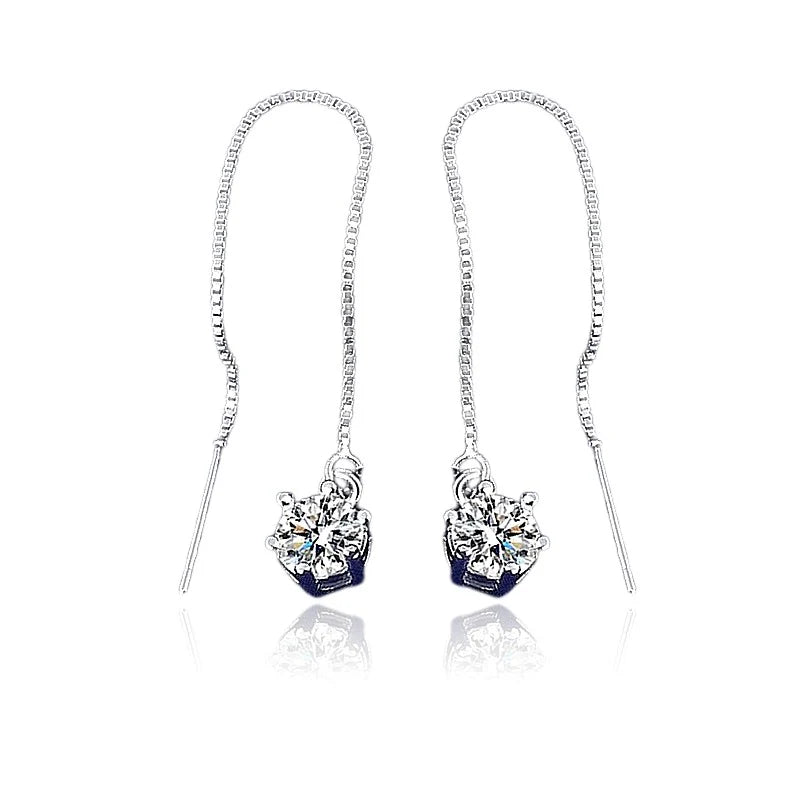 Boucles d'Oreilles Jade – Argent 925 & Zirconium | Nature, Sophistication & Élégance Unique