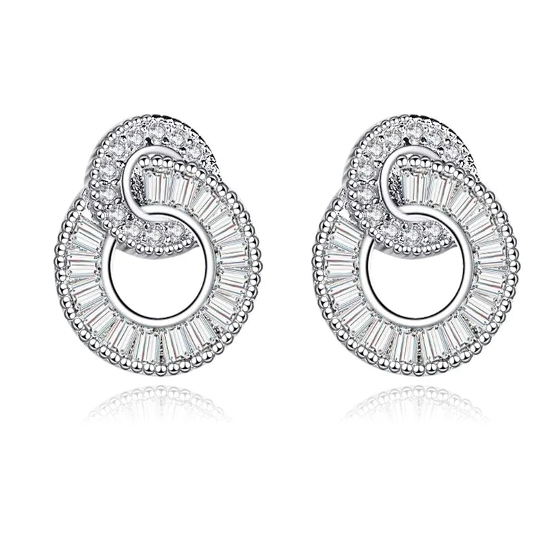 Boucles d'Oreilles Argent 925 Alma | Zirconium | Certifiées Poinçon | Bijou Femme Incontournable