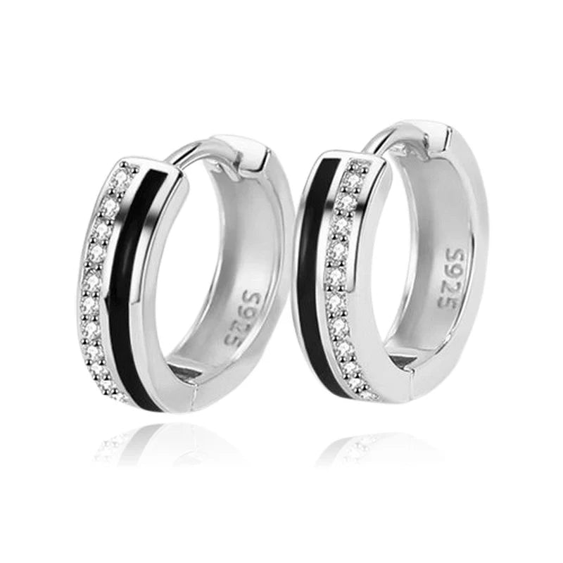 Créoles Zuzana – Argent 925 & Zirconium | Style Artistique & Élégance Intemporelle