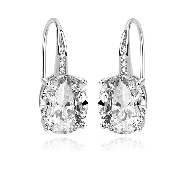 Boucles d'Oreilles Argent 925 Izïa | Zirconium | Certifiées Poinçon | Bijou Femme Art & Mode