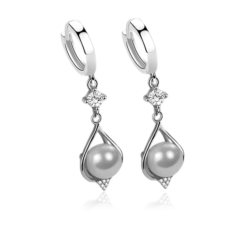 Boucles d'Oreilles Argent 925 Ivy | Feuille & Zirconium | Certifiées Poinçon | Bijou Femme Nature Chic