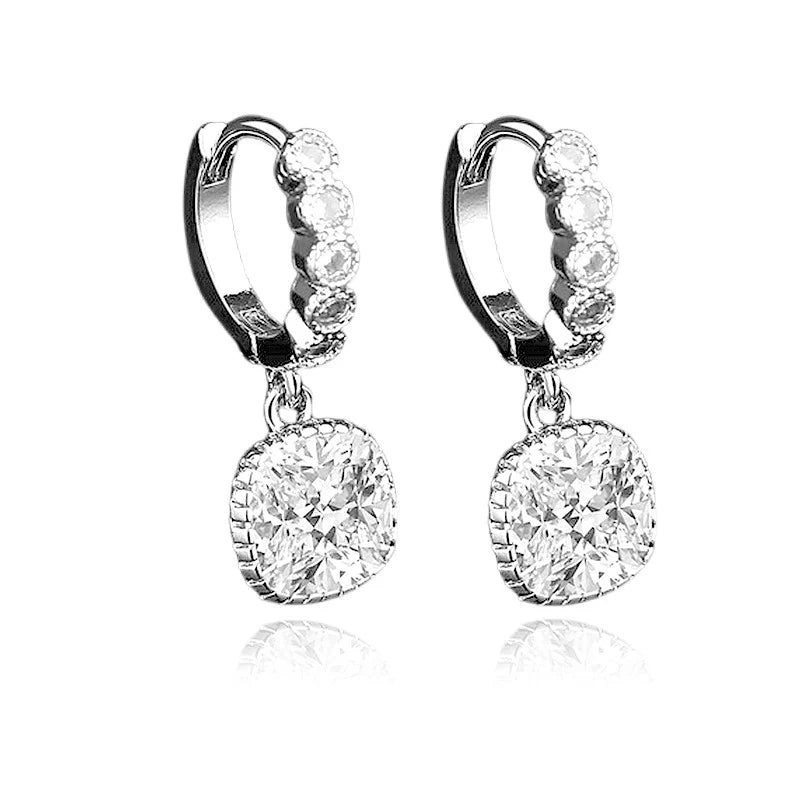 Boucles d'Oreilles Stéphanie – Argent 925 & Zirconium | Art, Luxe & Élégance Intemporelle