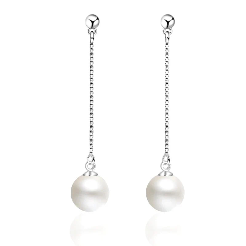 ✨ Boucles d'Oreilles Zélie Argent 925 Poinçonné | Perle & Zirconium | Raffinement Intemporel