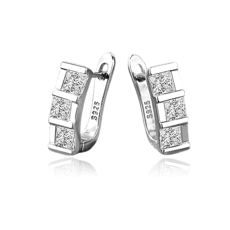 Boucles d'Oreilles Rosita – Argent 925 & Zirconium | Détails Délicats, Mode & Luxe Exclusif