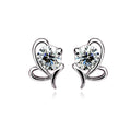 Boucles d'Oreilles Athénaïs Ailes | Argent 925 Poinçon Certifié | Zirconium & Oxyde Blanc | Luxe Exclusif