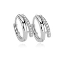 Créoles Eléonore | Argent 925 Poinçon Certifié | Zirconium Serti | Glamour & Élégance Intemporelle
