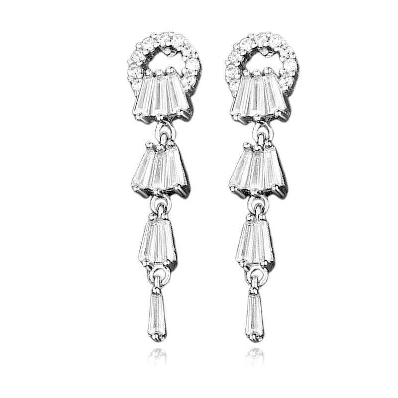 Boucles d'Oreilles Agathe | Argent 925 Poinçon Certifié | Zirconium | Élégance Intemporelle & Investissement Style