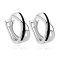 Boucles d'Oreilles Argent 925 Créoles Alba | Zirconium | Certifiées Poinçon | Bijou Femme Classique & Moderne