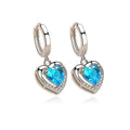 Boucles d'Oreilles Cœur Romance | Argent 925 Poinçon Certifié | Zirconium | Amour & Luxe Intemporel