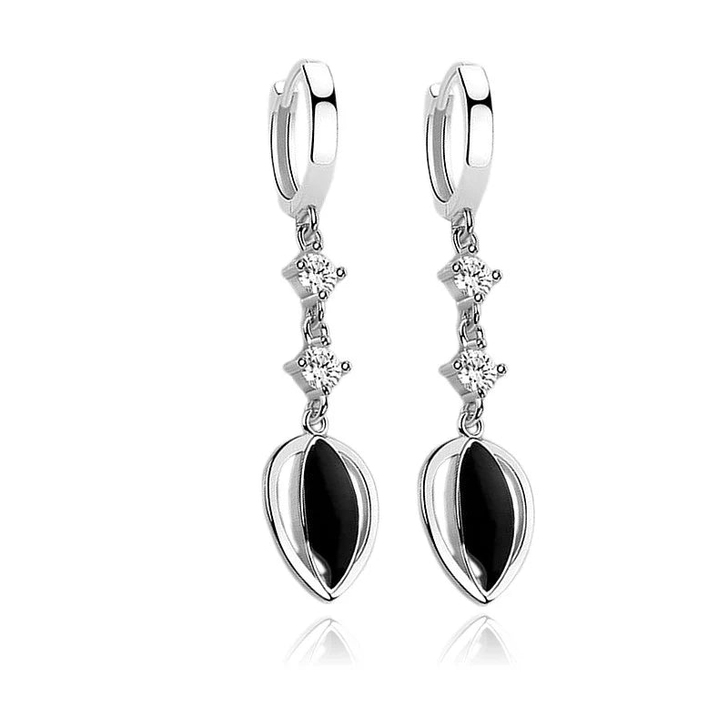 Boucles d'Oreilles Argent 925 Lily | Zirconium | Certifiées Poinçon | Bijou Femme Raffiné