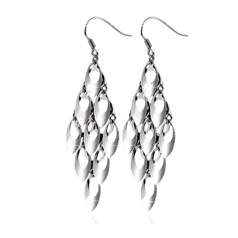 Boucles d'Oreilles Roxane Pendantes | Argent 925 Poinçon Certifié | Bijou Femme Glamour & Sophistication