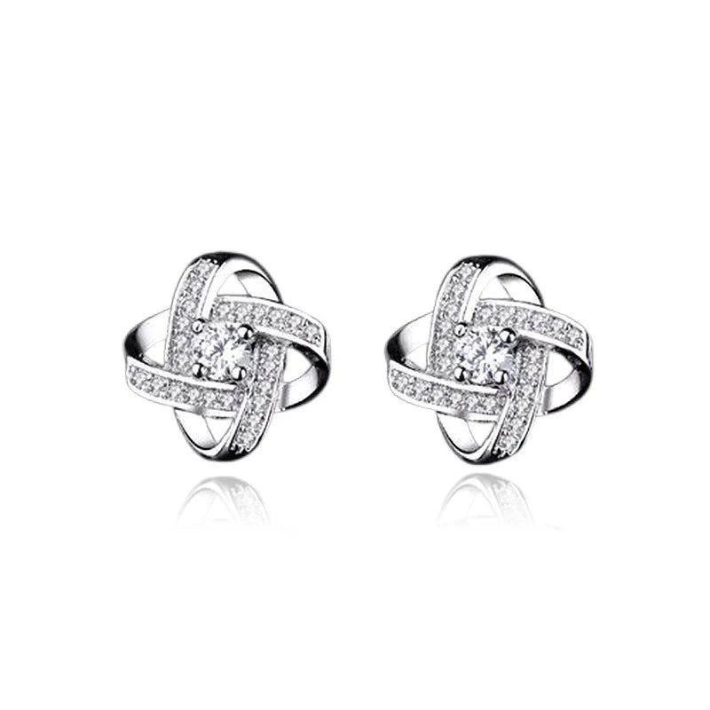 Boucles d'Oreilles Argent 925 Ava | Zirconium | Certifiées Poinçon | Bijou Femme Luxe Intemporel