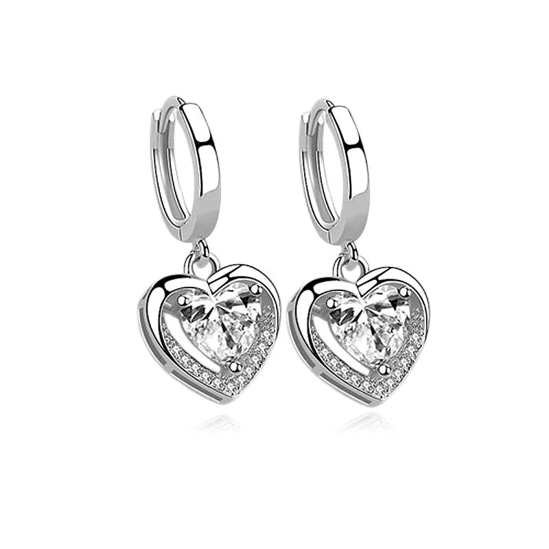 Boucles d'Oreilles Eléonore Noblesse | Argent 925 Poinçon Certifié | Zirconium | Raffinement & Luxe Français