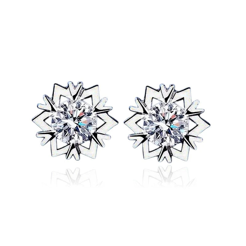 Boucles d'Oreilles Maryline – Argent 925 Fait Main & Zirconium | Œuvre d'Art & Luxe Haut de Gamme